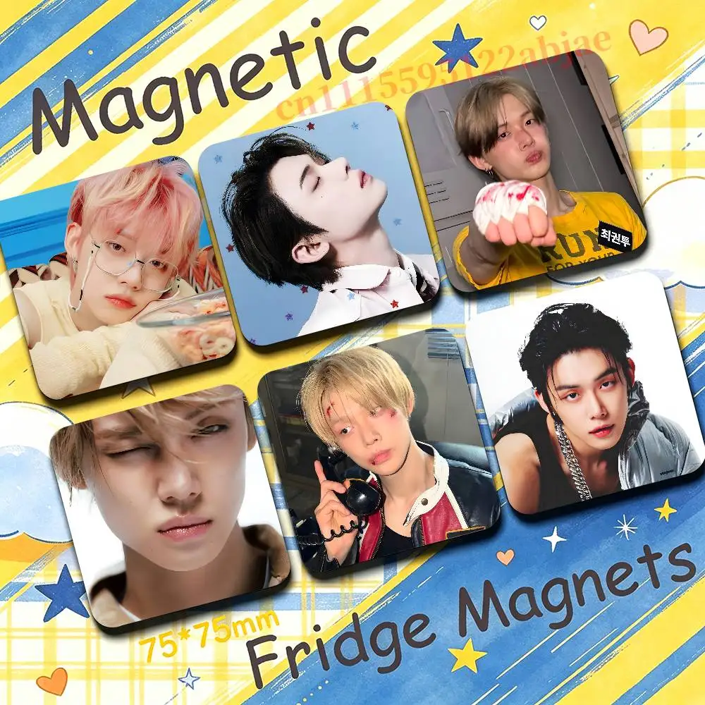 Y-YEONJUN T-TXT-T Fridge Magnetic Magnet PVC Memorial Decor for Family Friends Students Adults