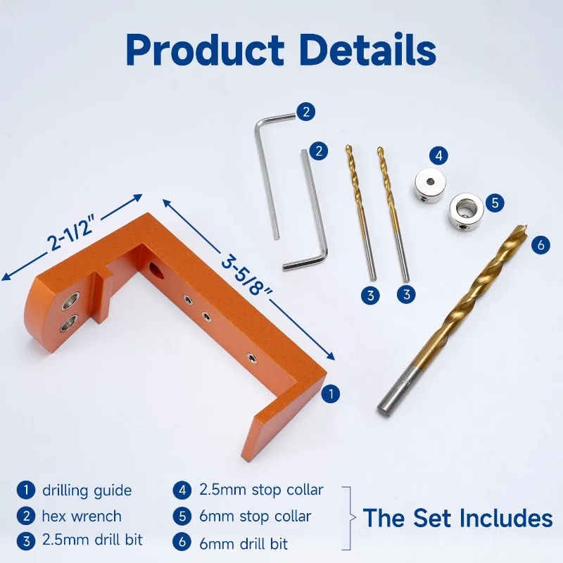 Drawer Slide Drill Guide Kit, Woodworking Tools