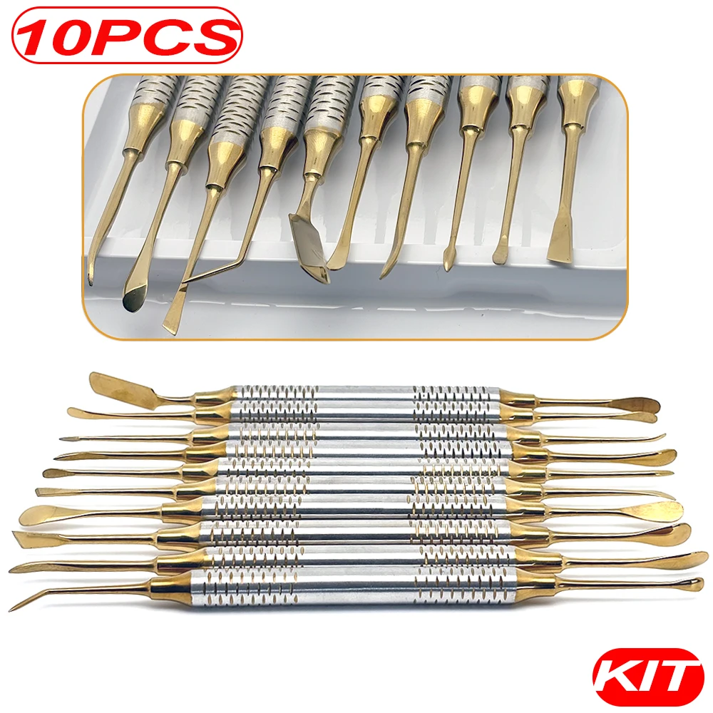 

10Pcs Dental Composite Filling Spatula Kit Stainless Steel Resin Repair Restoration Dentistry Lab Instrument