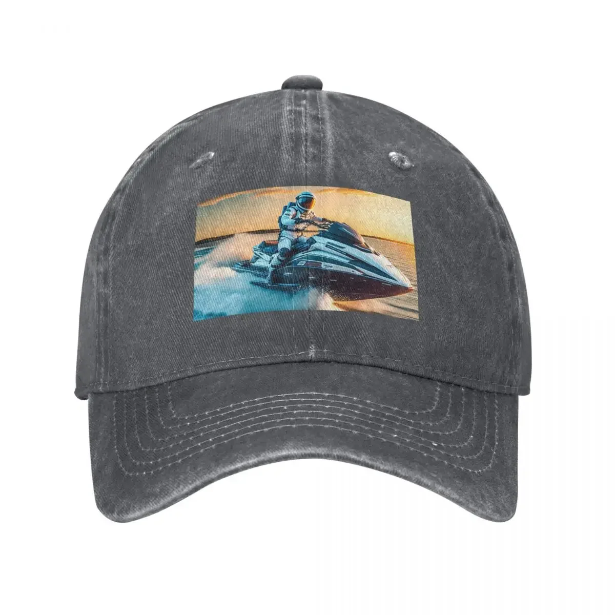 Astronaut in the jetski Baseball Cap fashionable Golf Hat Man Sun Hats For Women Men's