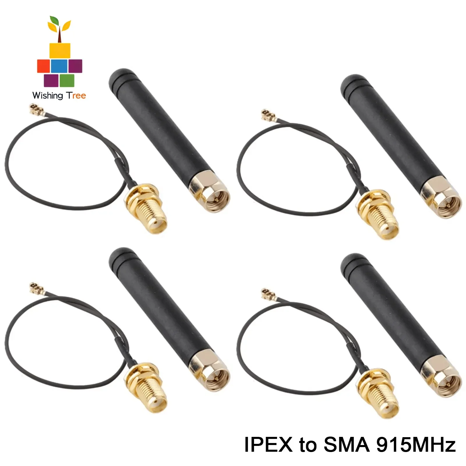 

915MHz LoRa Antenna U.FL to Connector 2dBi Gain for ESP32/Lora32u4 II Development Board 10cm