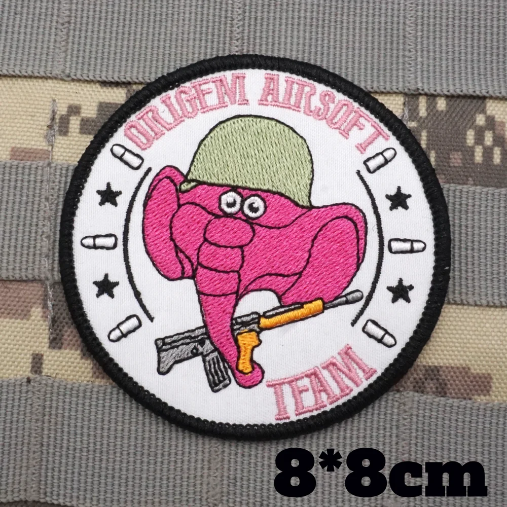 AA22-1 ORIGEM AIRSOFT elephant  EMBROIDERY PATCH