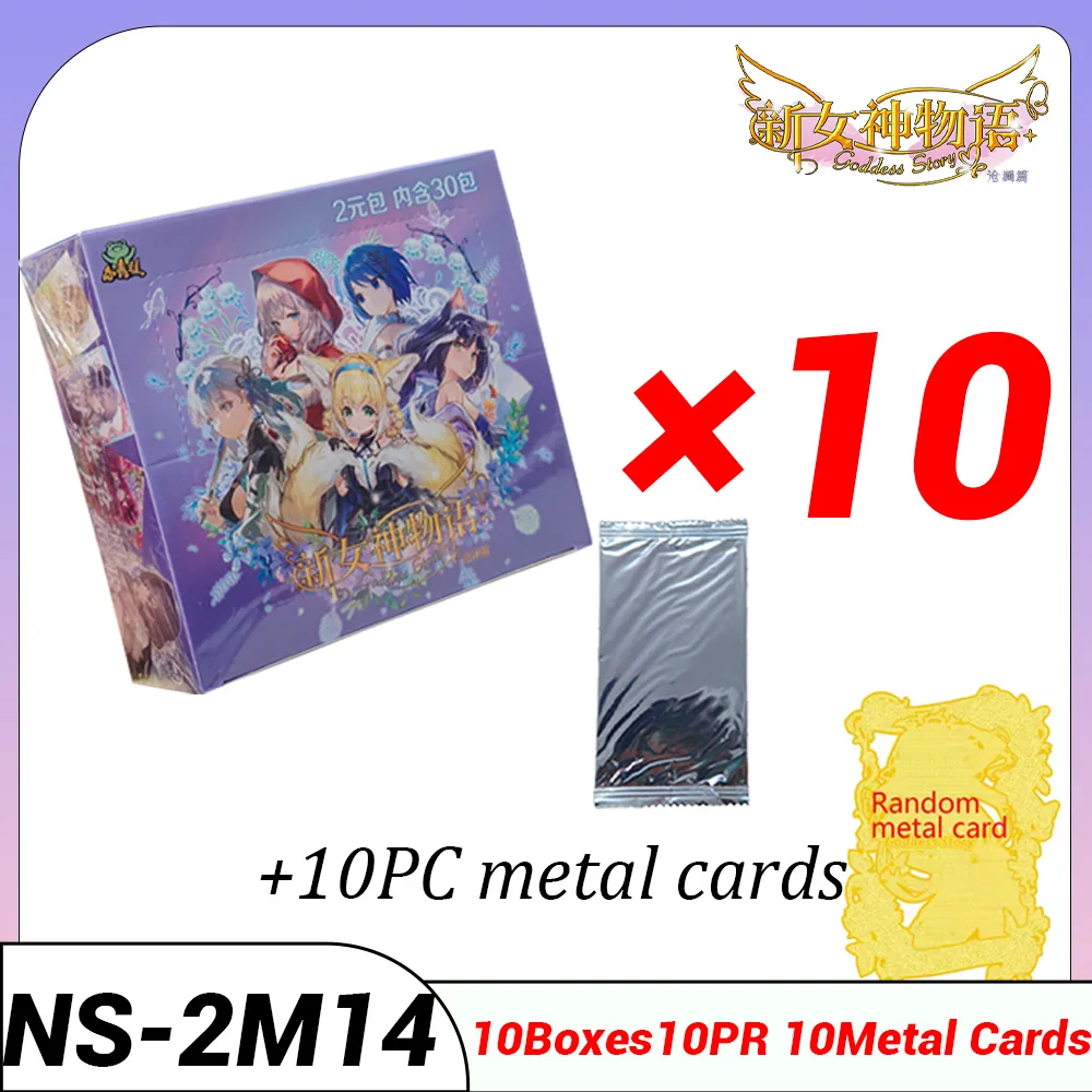 

New Goddess Story 2M14 Collection Card 10boxes Anime Games Girl Party Swimsuit Booster Box Doujin Toys And Hobbies Gift