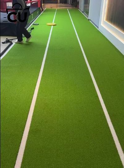Gym lawn private training indoor white line runway custom scale table sled fake artificial turf carpet