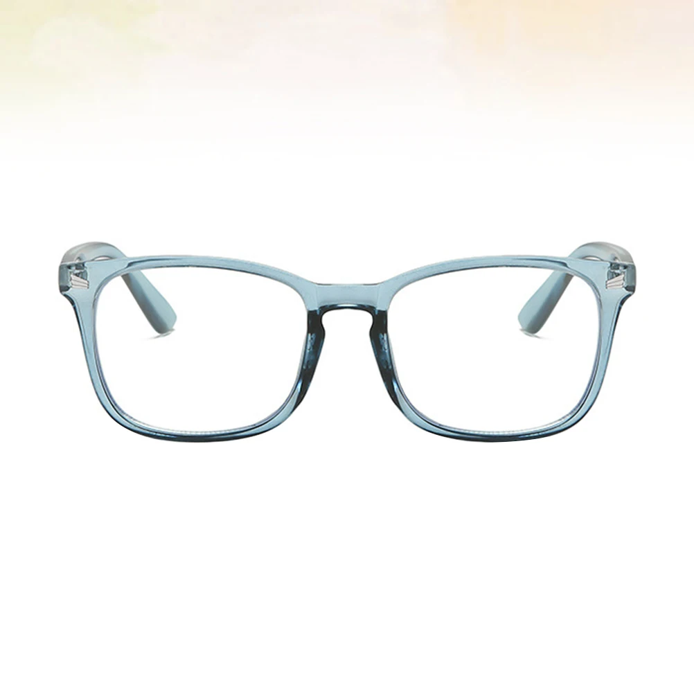 

Anti-Blue Light Glasses Frame Vintage Blue Plastic Flexible Durable Lightweight Eyeglasses Frame Perfect for Home Office School