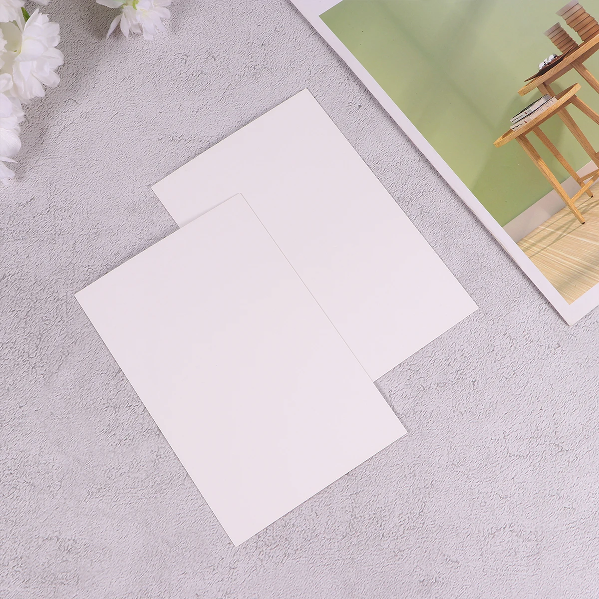 

100Pcs Creative Memo Cards Double-Sided Blank Paper for Handwritten Messages Gift Tags Wedding Party Message Cards