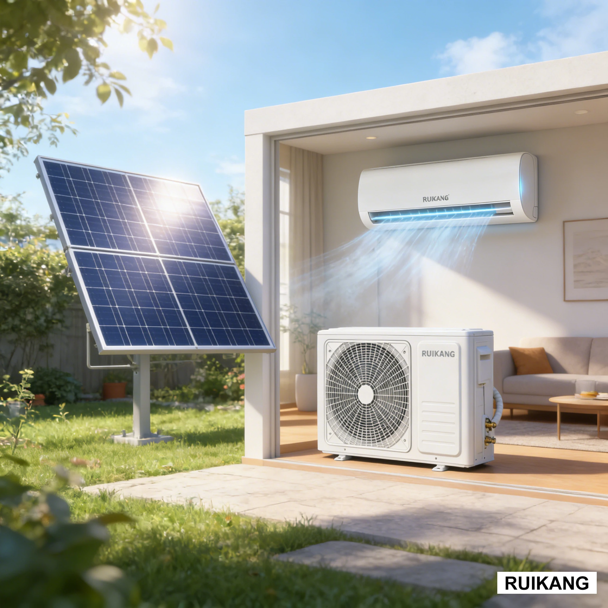Solar AC Air Conditioners 12000Btu Inverter Solar Ac Dc Hybrid Air Conditioner  Wifi