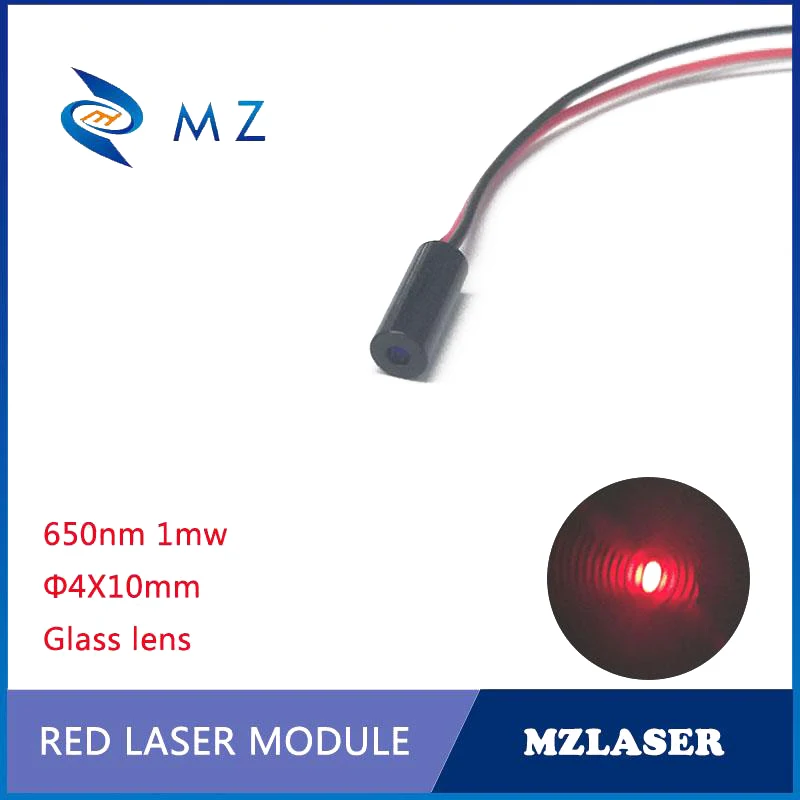 Class II D4mm 650nm 1mw mini  dot  industrial grade APC driving red laser module
