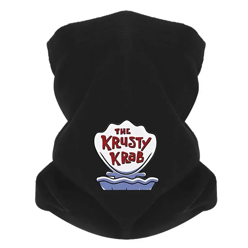 Krusty Krab sign,seafood restaurant  Men Outdoor Scarf Mask Neck Gaiter Hat Women cap Headgear Windproof Keep Warm Winter Multif