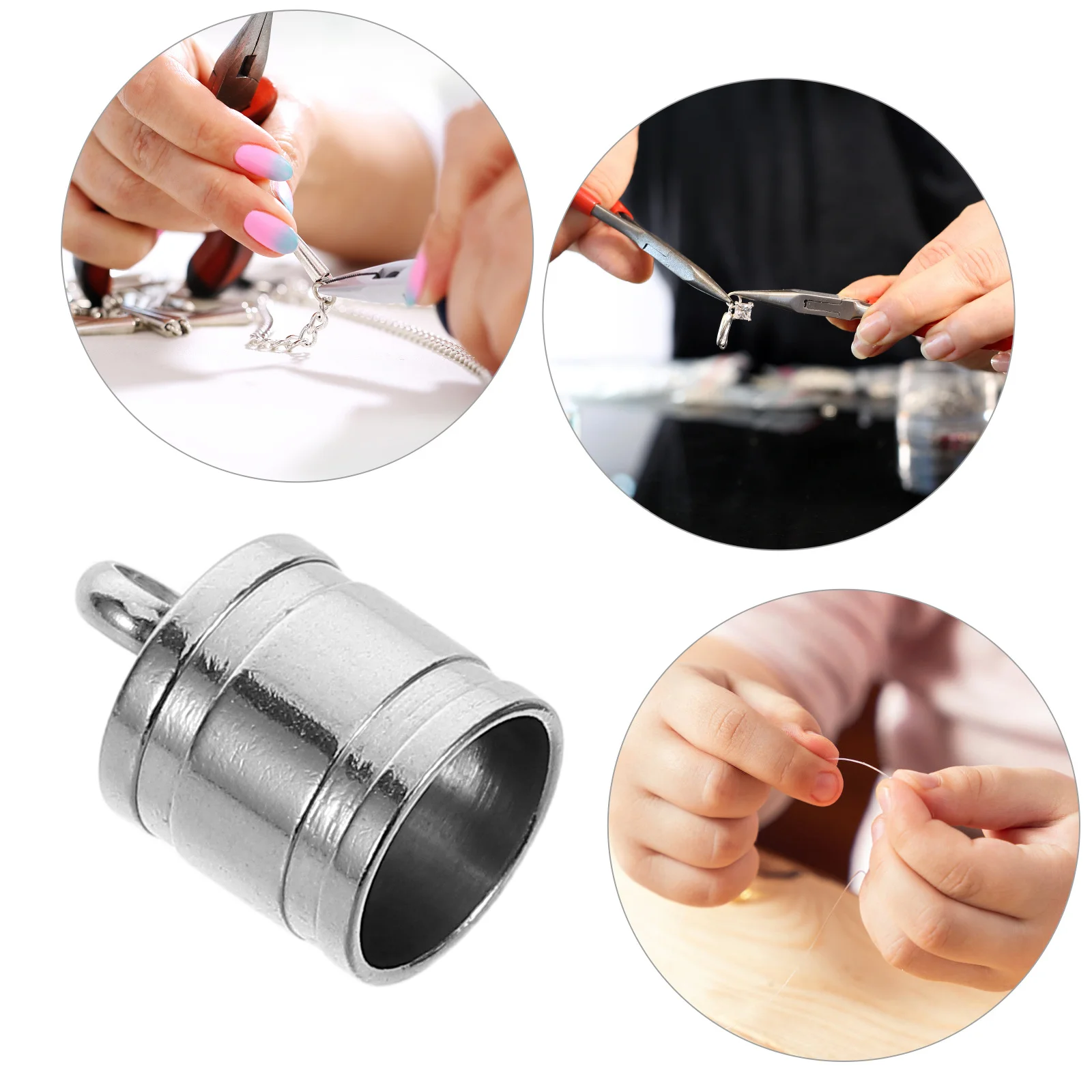 

20pcs Cord End Stainless Steel Bead Caps For Tassel Closures Diy Jewelry Making Craft Supplies End Caps For Jewelry