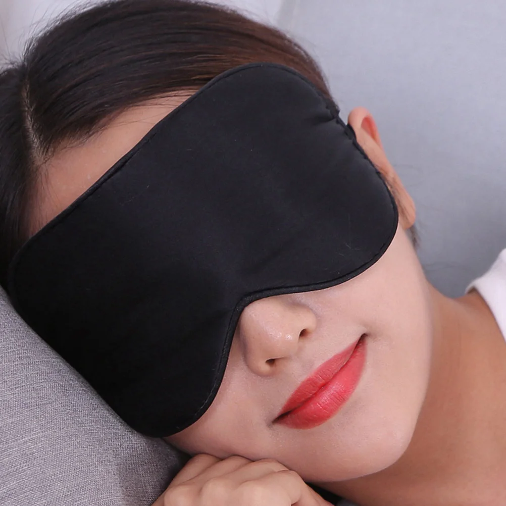 

2pcs Silk Eye Mask For Women Men Lightweight Washable Light Blocking Blindfold Adjustable Strap For Travel Home Hotel Use