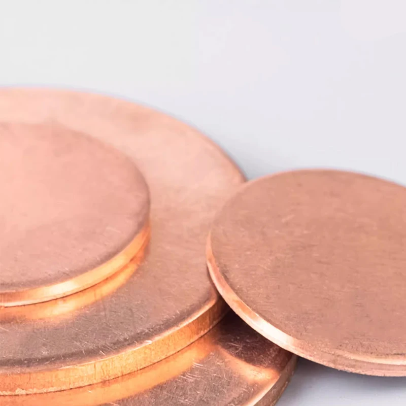 T2 Copper Disc Diameter 10mm-250mm Pure Copper Round Plate Thick 0.3 0.5 0.8 1 1.5 2 3 4 5mm Circular Sheet DIY