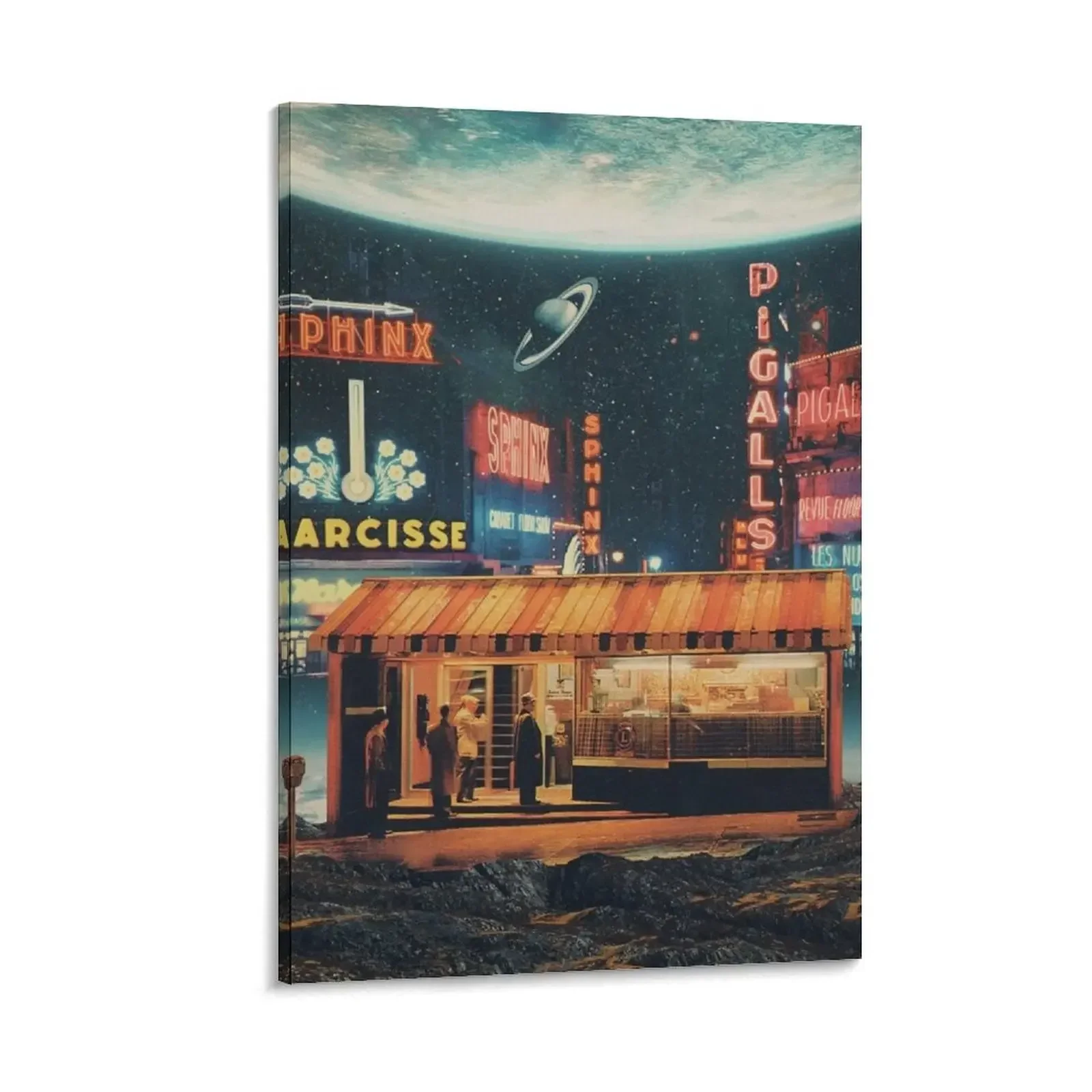 

a Postcard from year 2347 Canvas Painting Decorative paintings home decoration luxury anime room decor
