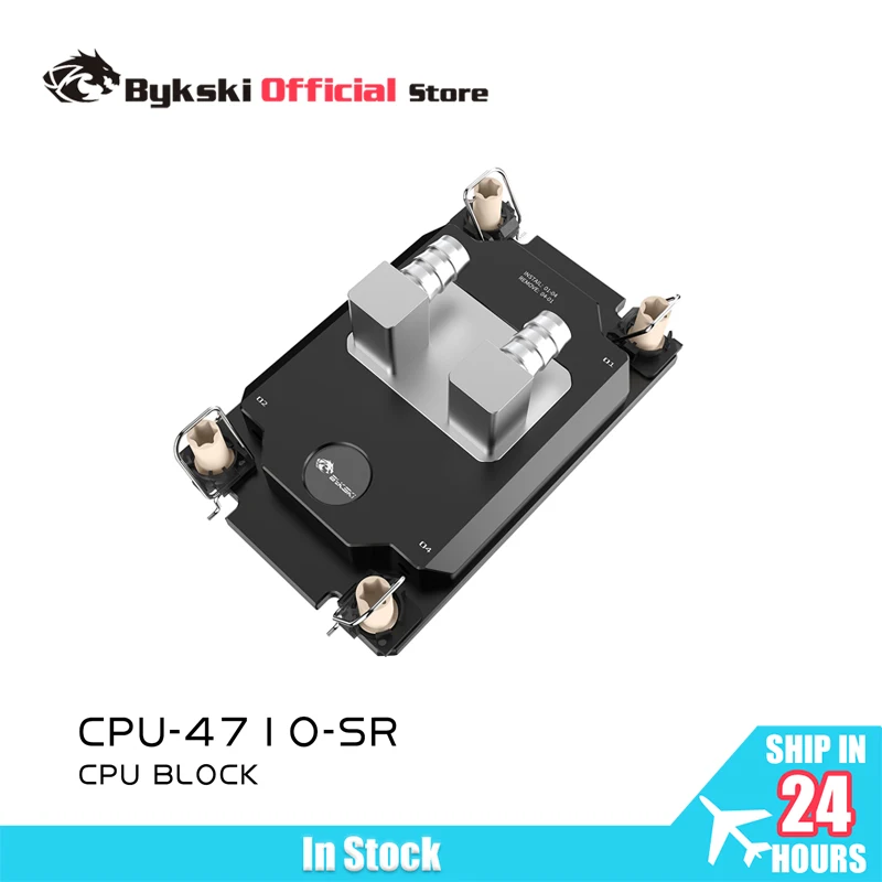 Bykski CPU Water Block for INTEL LGA4710 / 4677 Server AI Cloud Computing Liquid Cooler All-Metal Copper Radiator CPU-4710-SR