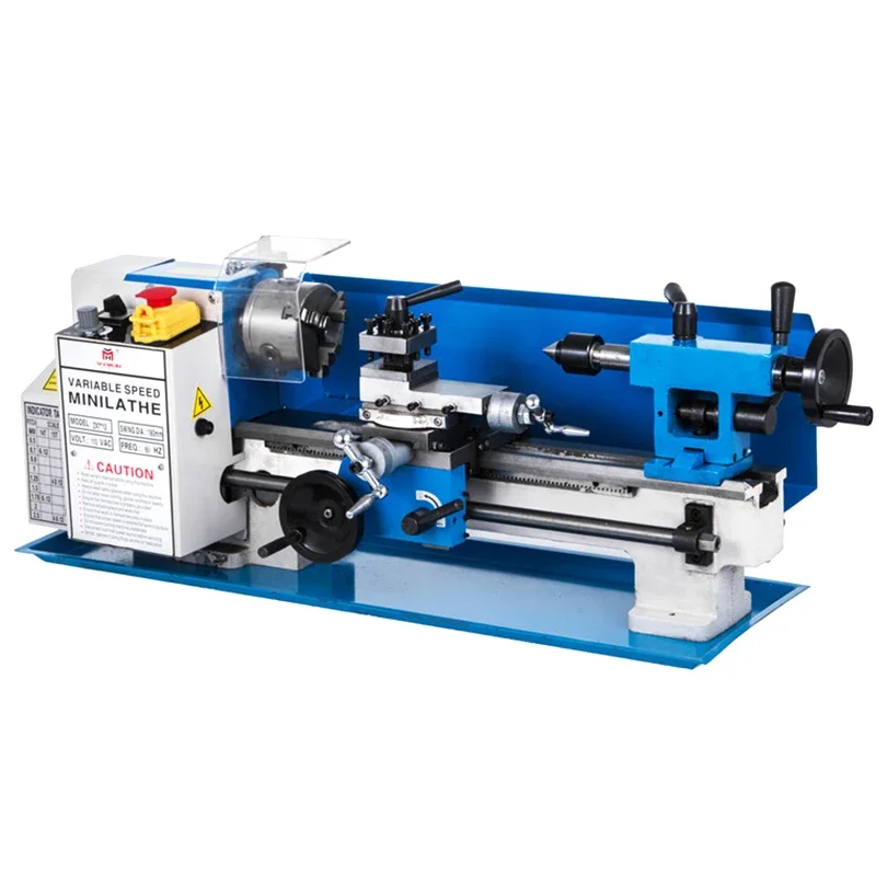 CNC Lathe Motorized Metalworking Turning Universal Mini Metal Lathe Machine  Machining Horizontal Lathe