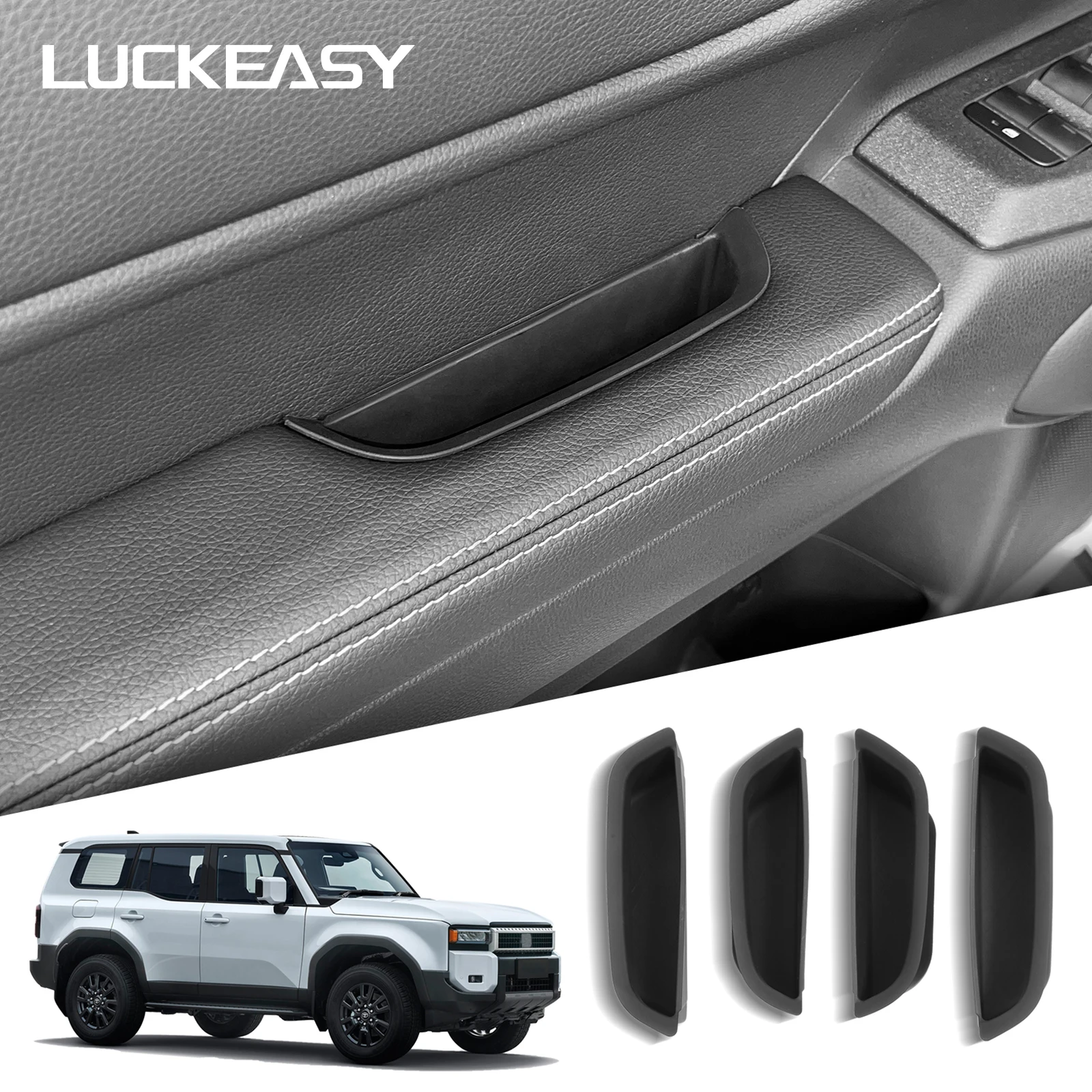 

for Toyota Land Cruiser Prado 2024 250 J250 LC250 Car Side Door Holder Storage Box Door Handle Storage Case Interior Accessories