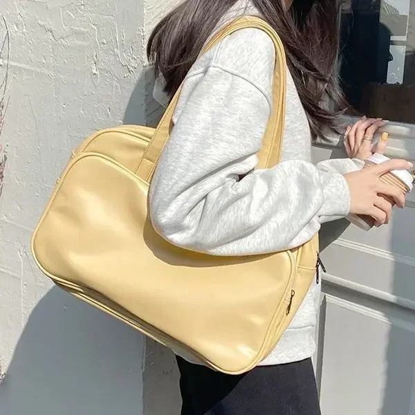 Korean briefcase for women in autumn and winter, trendy and niche tote bag for business trips, high aesthetic value bag