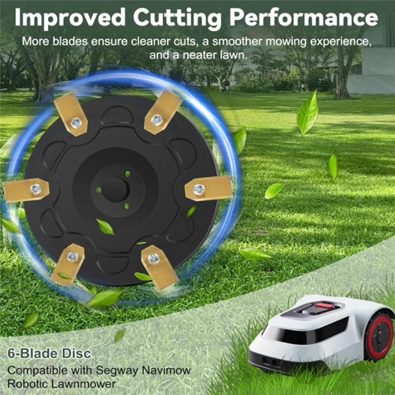 

【Flash Deal】For Segway Navimow H Series Robotic Mower Cutter Disc RSSE-H-1 Lawn Mower Tuning Blade Cutterhead Garden Tool