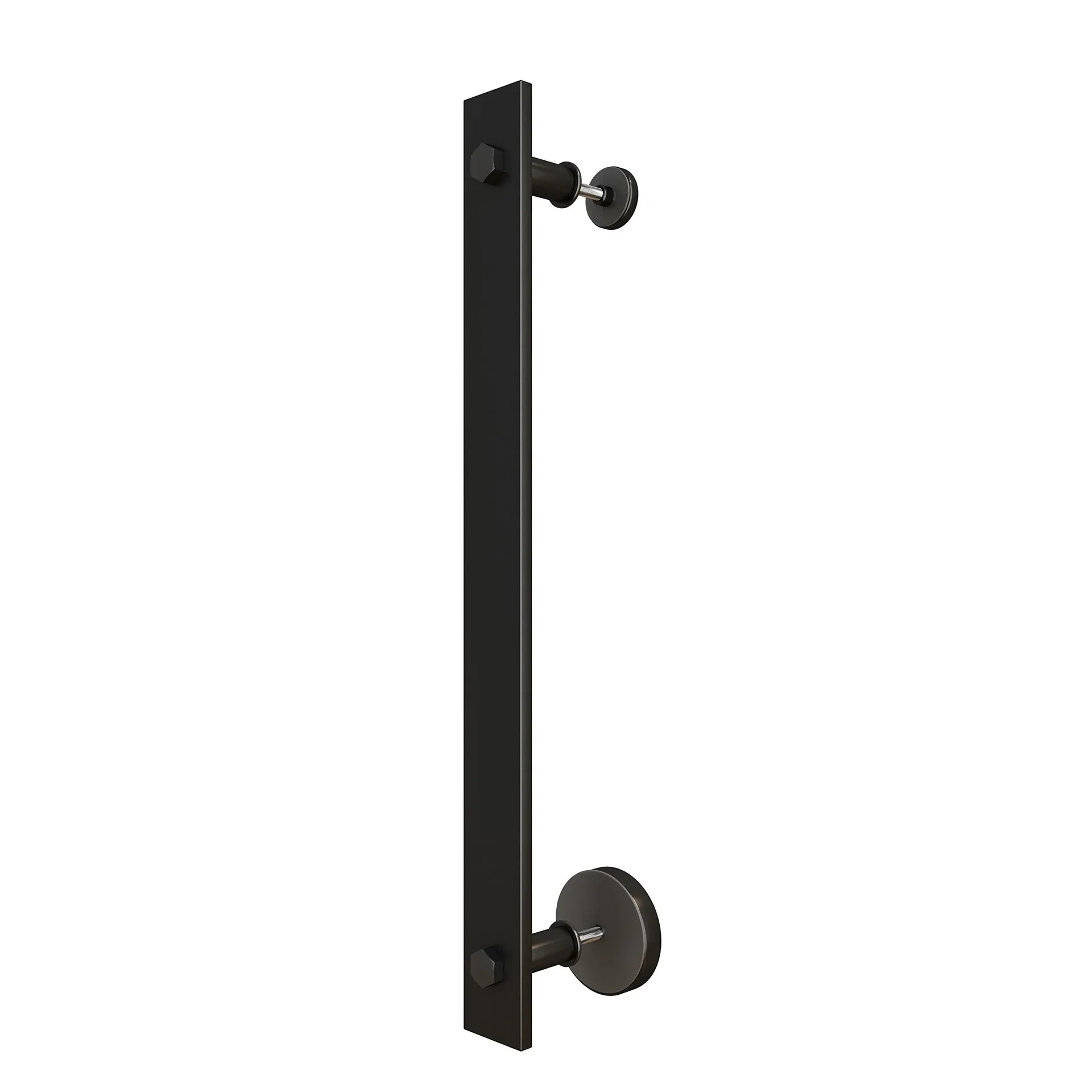 American Style Barn Door Circular Handle Black Dark Simple Double-sided  Restaurant Barn  Wooden Sliding Door Handle