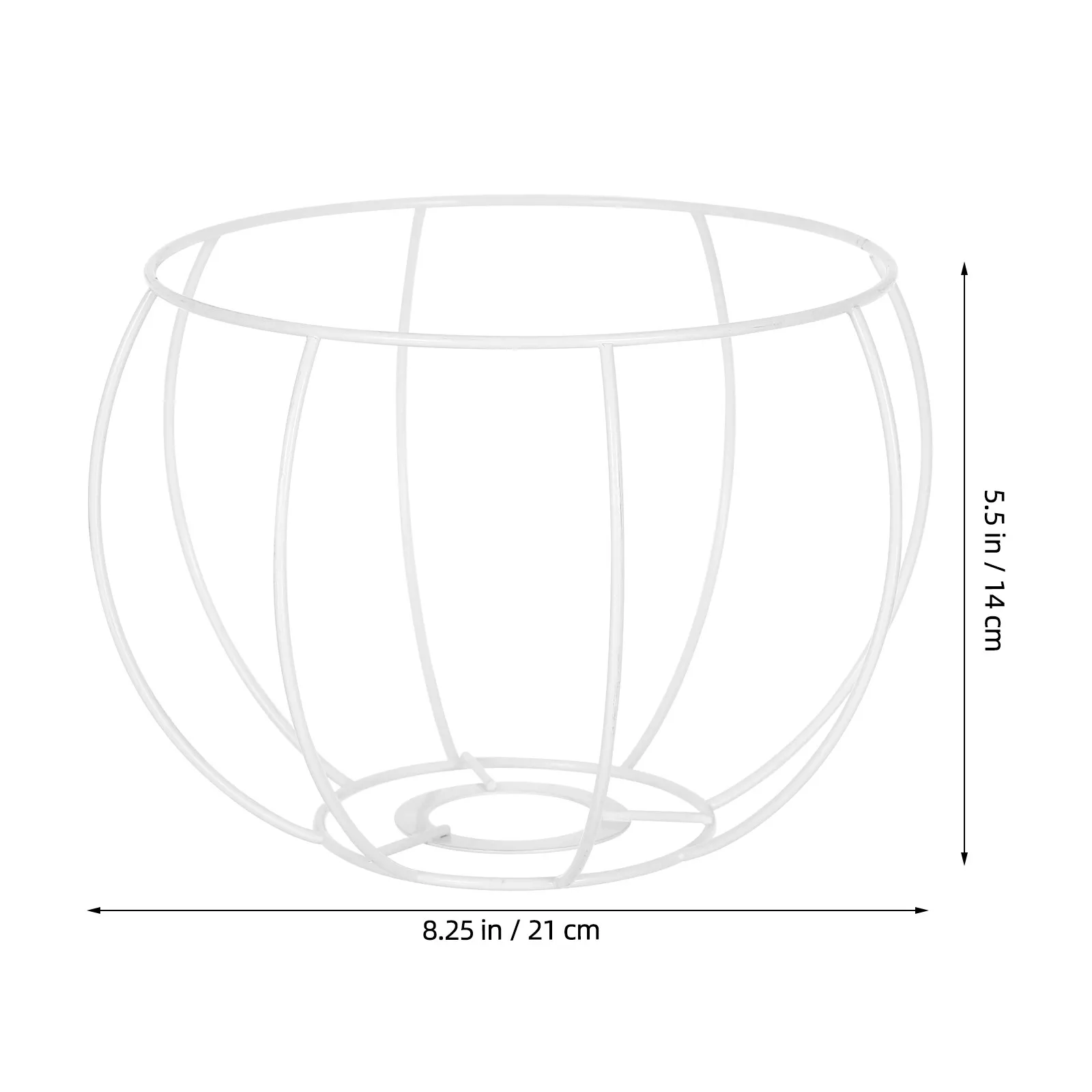 Metal Lampshade Frame Round Wire Lamp Shade Cage for Table Bedside Pendant Chandelier DIY Bulb Guard Lampshade Cage Iron Frame