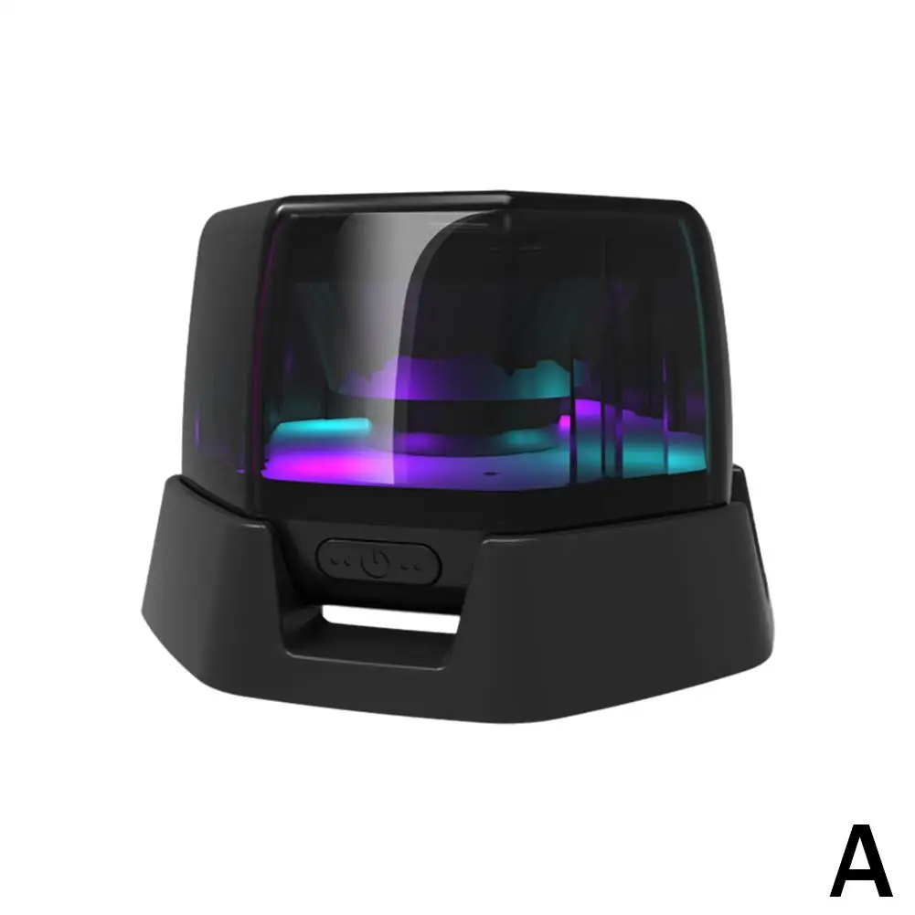 Magnetic Bluetooth-Compatible Wireless Speaker Portable Mini Sound Box RGB Phone Holder Stand For Gaming Travel Y6J3