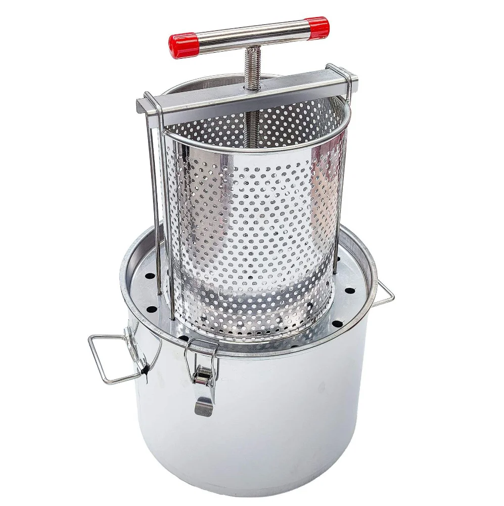 New Animal Husbandry Equipment Honey Press Machine with Integrated Honey Tank,  Detachable Beeswax Honey Processing Set