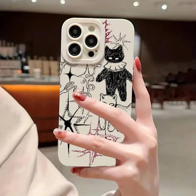 حافظة لهاتف آيفون 16 15 14 13 12 11 Pro Max XS X XR 7 8 Plus Mini SE 2020 2022