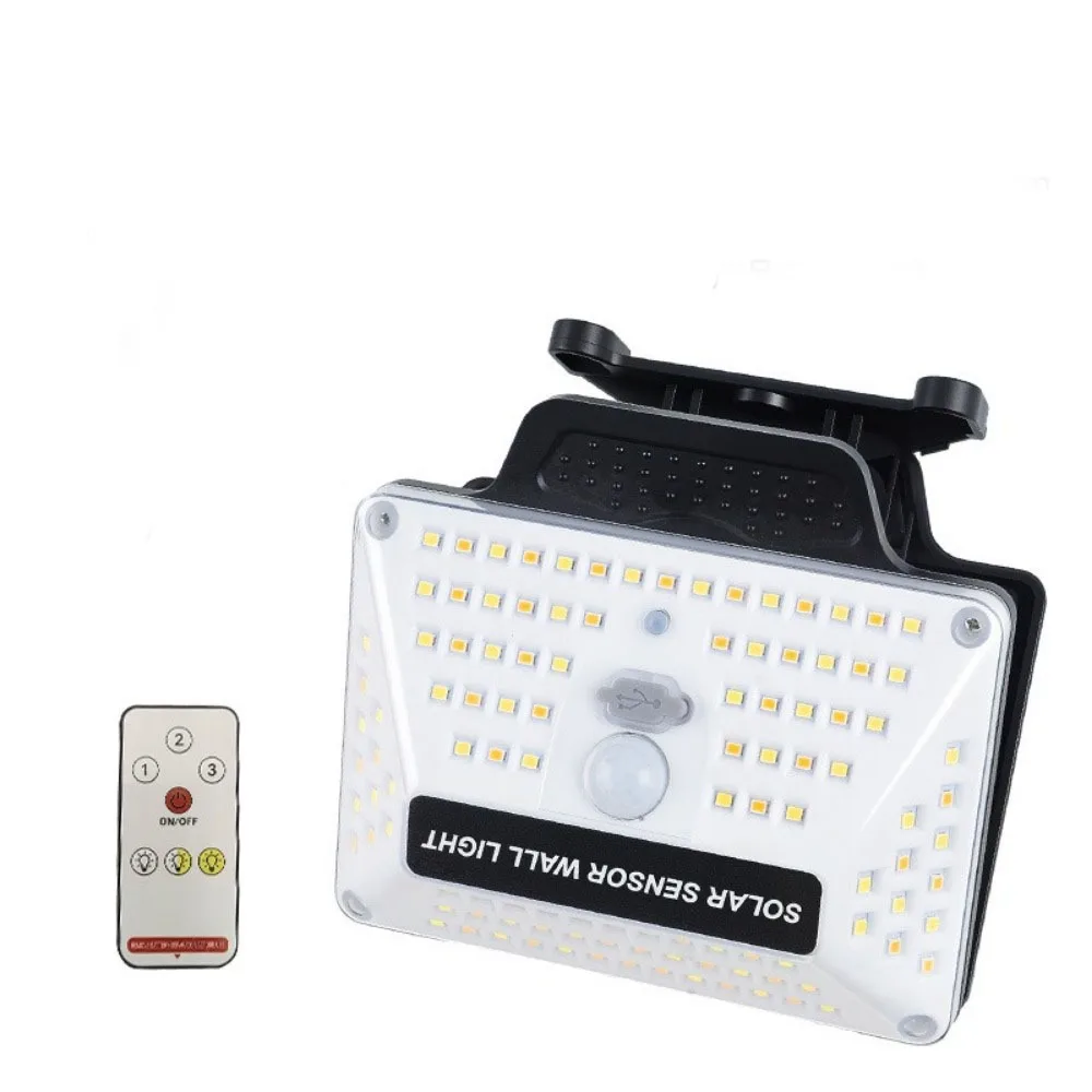 

Водонепроницаемый солнечный светильник с датчиком движения и пультом управления, настенный, с USB-зарядкой, высокой яркостью, на прищепке