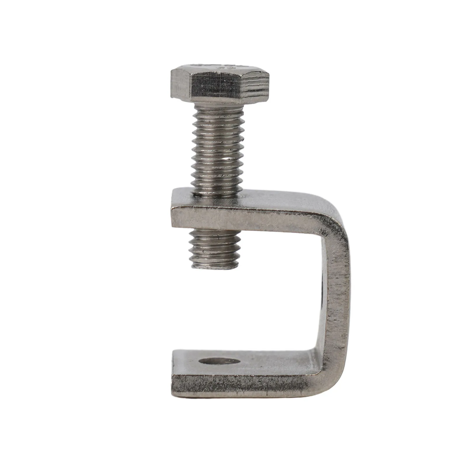 New C-clamp Jaw U-shaped Clip Hardware M6 Threaded Hole 1/2/4pcs Cabine Drawer For Mounting Silver Stainless Steel