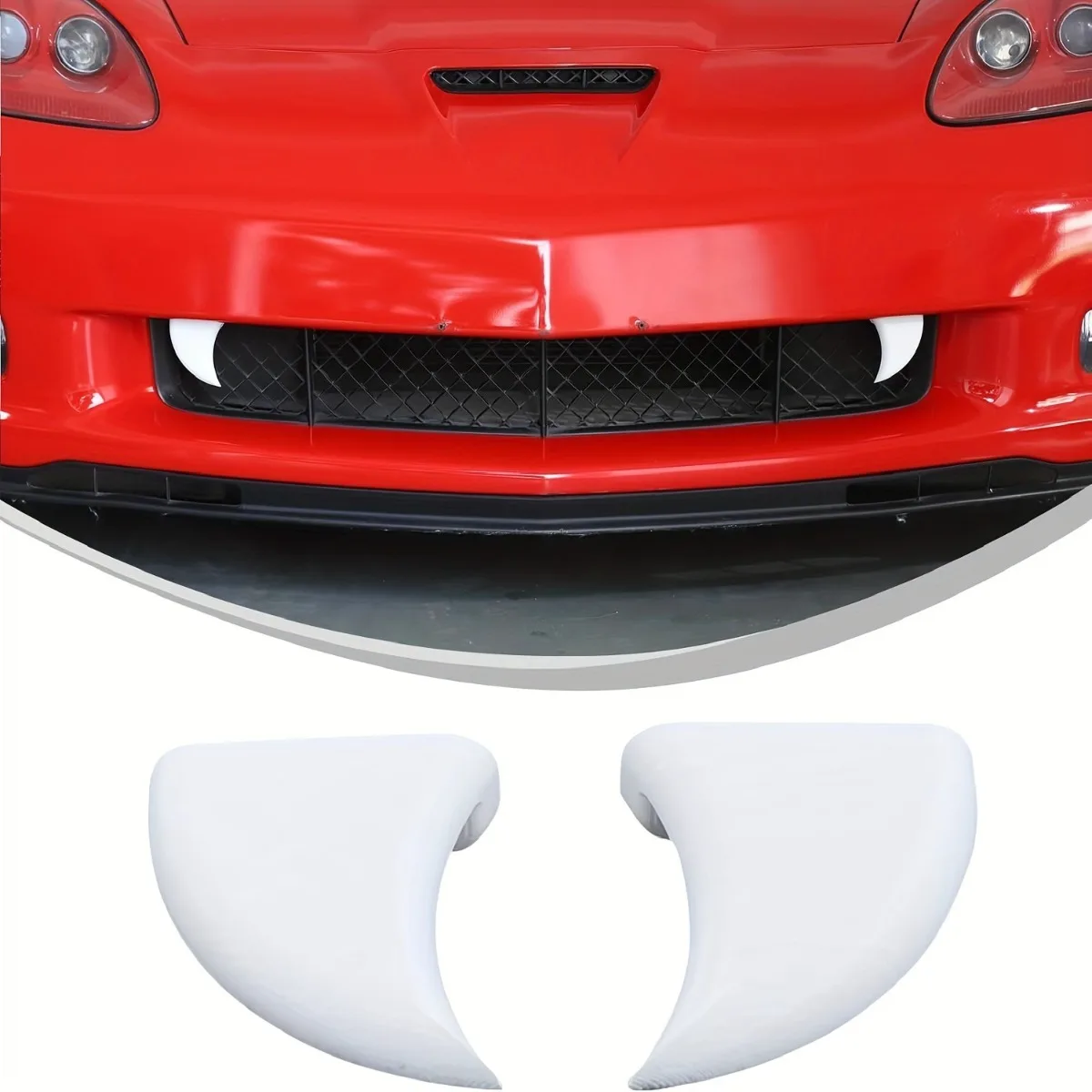 For Universal Car Bumper Grill Decorative Trim Racing Grille Body Kit Front Bumper Grill Decorate Teeth Exterior Part