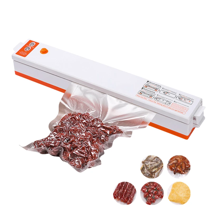 Electric Vacuum Sealer Machine For Food Storage With 10pcs Free Food Saver Bags Automatic Vacuum Sealer Packaging Machine