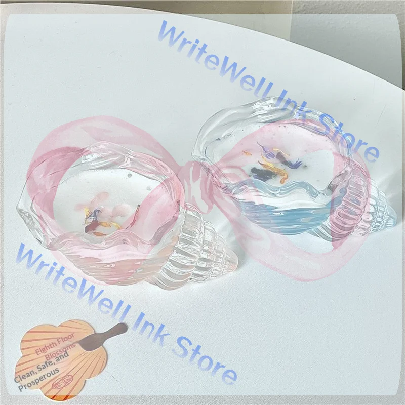 Creative Glassware For Juice And Drinks Ins Conch Cocktail Glass Unique Design Statement Cup With Coastal Aesthetic
