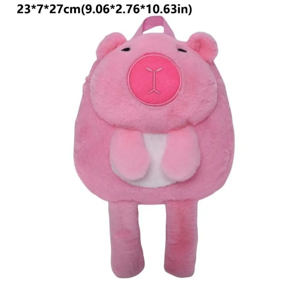 Mode Kawaii Cartoon Capibara Rugzak Lange Been Bont Capibara Schooltas Multifunctionele Lichtgewicht Tas