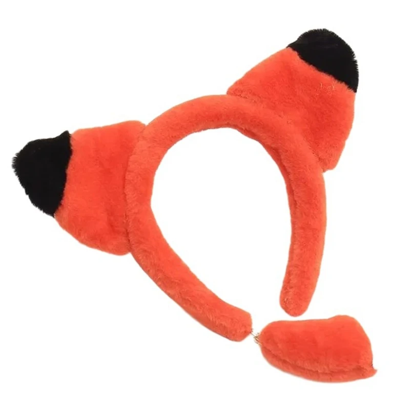 Fashionable Faux Furry Ears Headwear Cartoon Hairpieces Soft Headwear Multi Color Option For Daily and Party Use