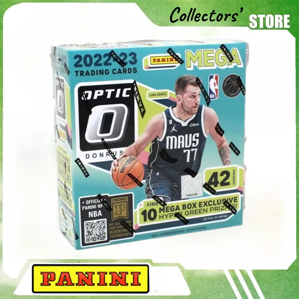 Panini22‑23Court Sports Donruss Optic Trading Card Mega Box,Factory Sealed Exclusive Hyper Green Prizm Parallel Rookie Hobby Fan