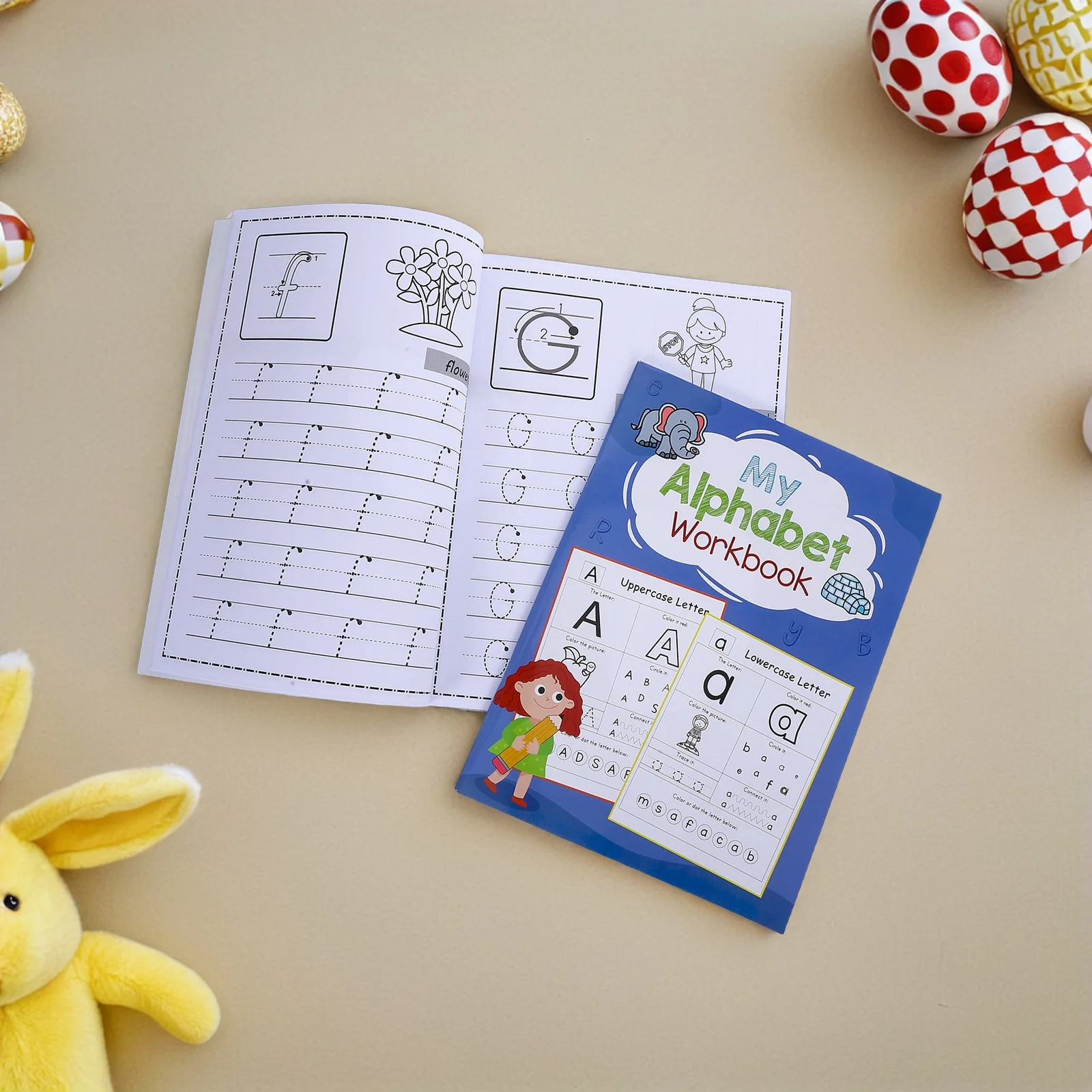 

2 Pcs Letter Exercise Book Handwriting Books Early Childhood Alphabet Learning Workbook Practice Education Device Teaching Aids