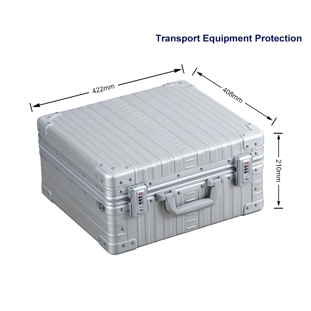 Wonderful Silver OEM Customized Custom Storage Aluminum Carrying Box Case High Quality Tool Box Shockproof Briefcase