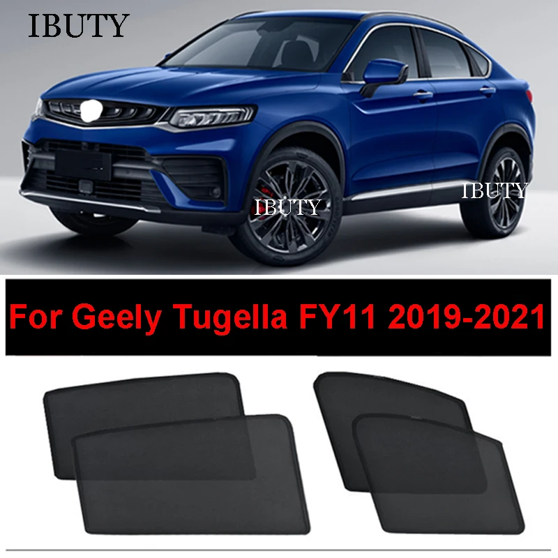 For Geely Tugella FY11 Xingyue 2019 2020 2021 Custom Car Sunshade Visor Mesh Curtains Side Window Sun Shade UV Heat Sunshield