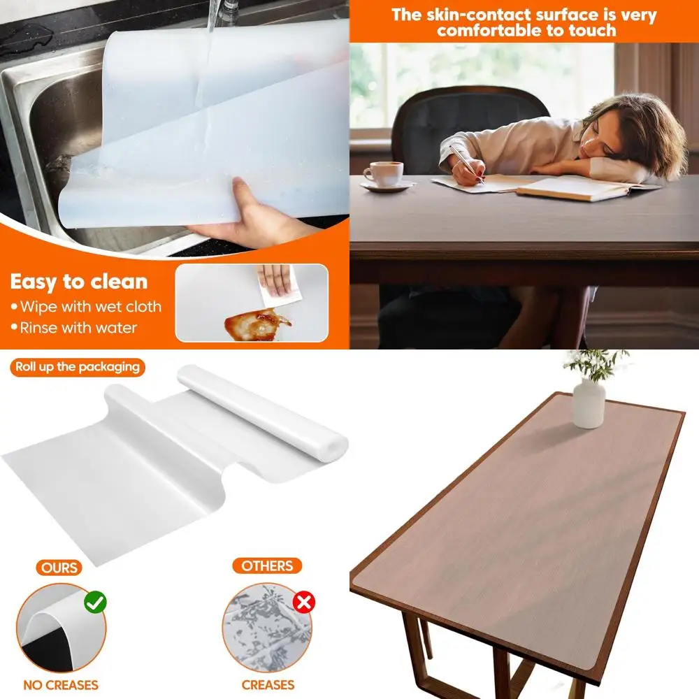 

Large Silicone Kitchen & Dining Protector Mat, Heat Resistant, Cuttable, 24x80x1.6mm