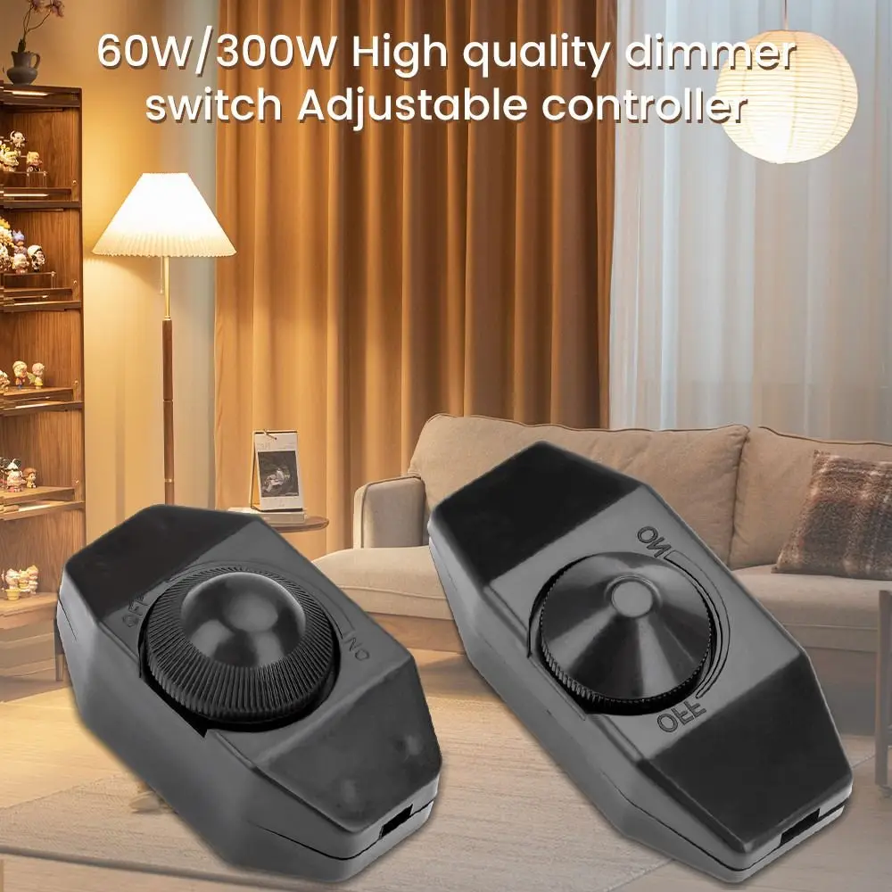 1Set Lamp Dimmer Cord Switch Plug Led Dimmer Switch Table Floor Light Button Accessories Adjustable Controller Knob