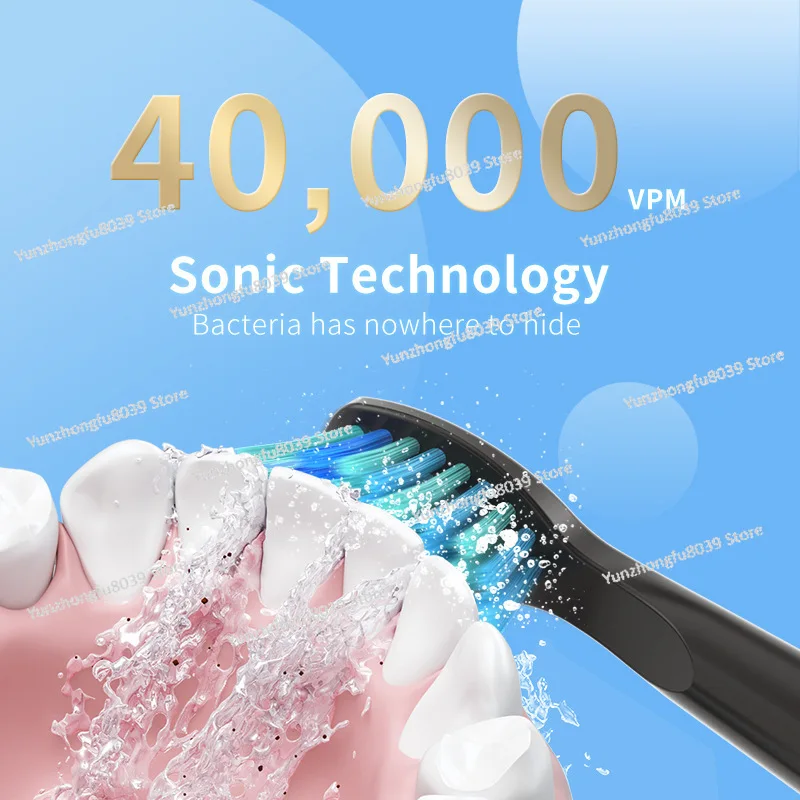 Adult rechargeable sonic electric toothbrush, 8 brush heads free when you place an order.