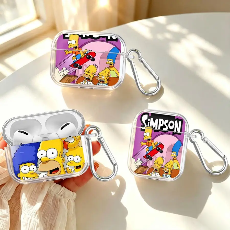 Sabotage S-Simpsons Case For Airpods 5 Pro3 3 Pro Pro2 4 1 2 Clear Earphone Cases Cover
