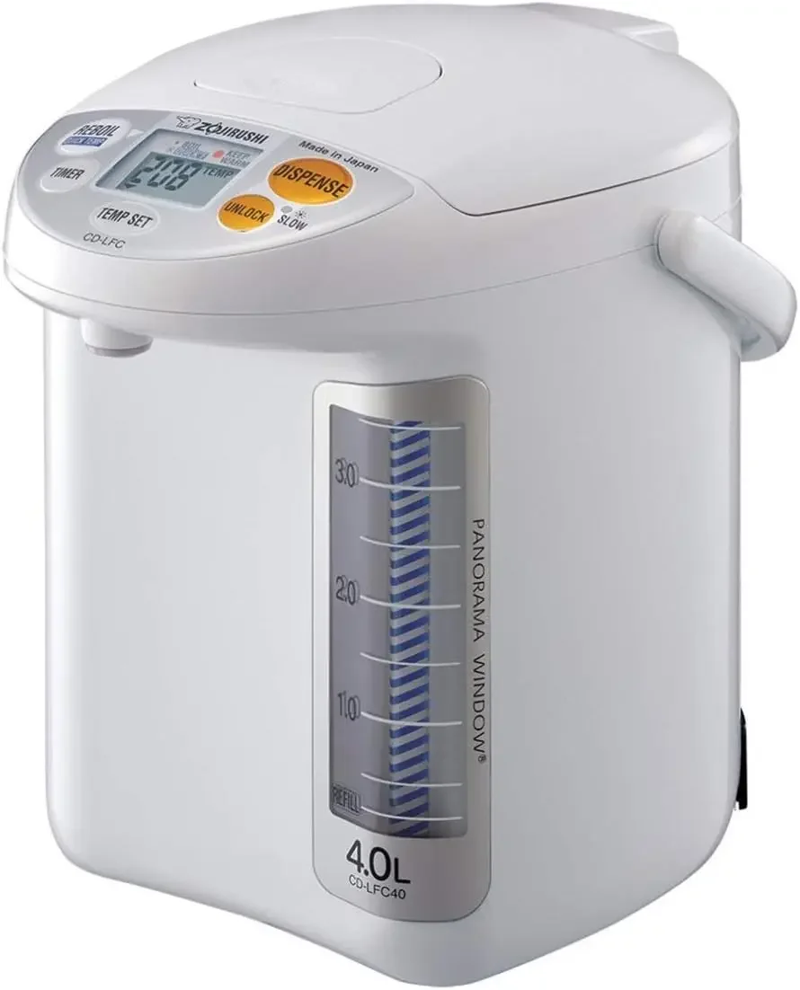 CD-LFC40 Panorama Window Micom Water Boiler and Warmer, 135 oz/4.0 L, White