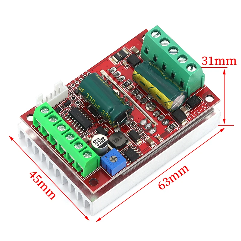 PWM motor drive board BLDC three-phase DC brushless Hall motor controller DC 9-60V 12V 24V 48V 400W
