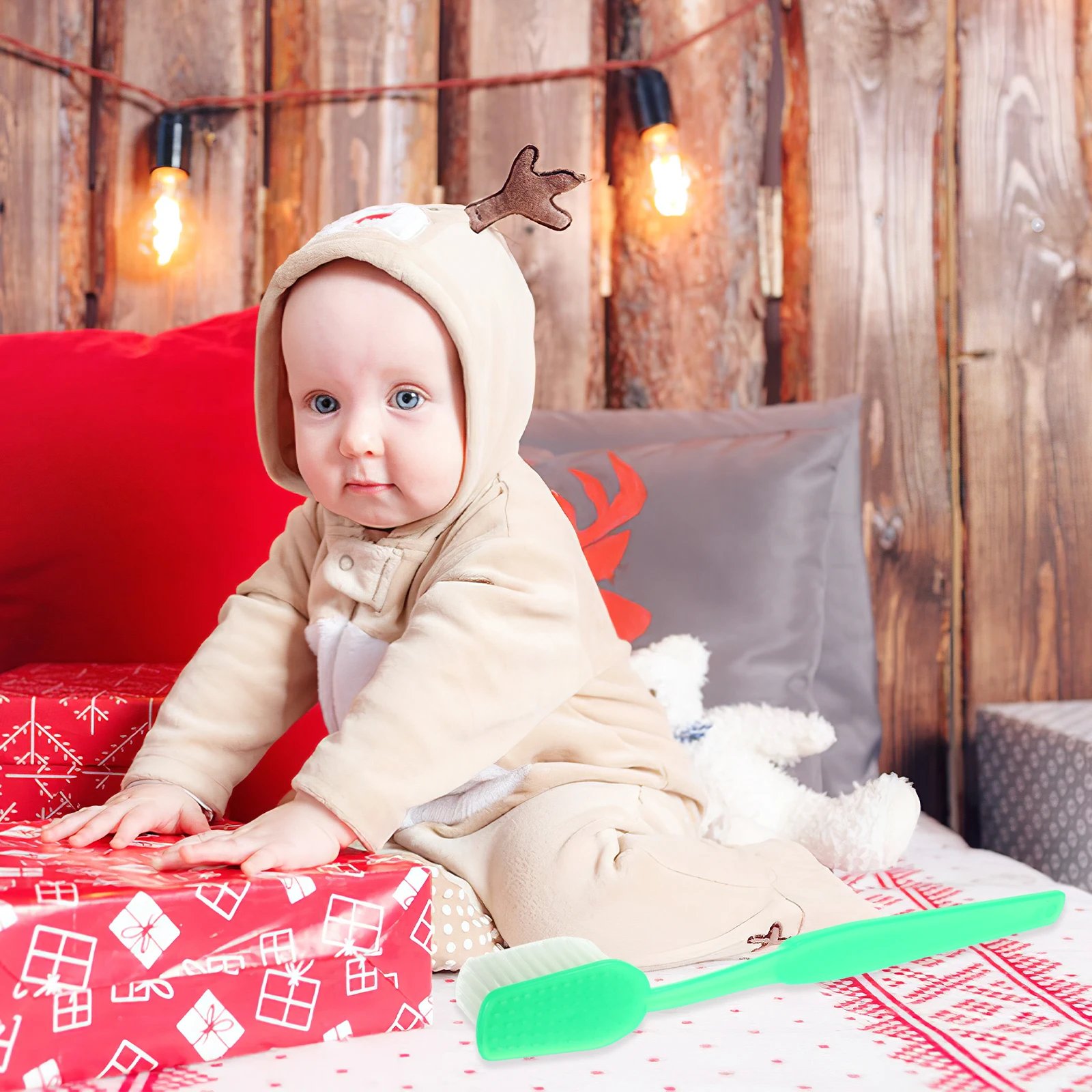 

1pc Large Toothbrush Prop Bright Color For Halloween Party Photo Shoot Selfie Fun Prank Party Supplies Decorative Giant