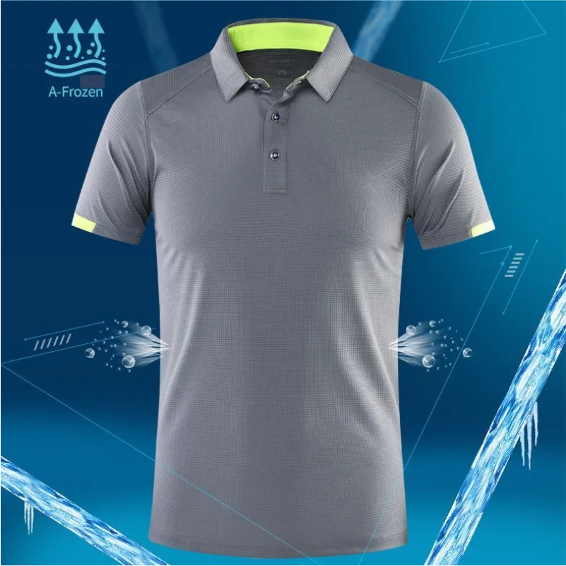 Quick-drying Polo Shirt Golf Top Breathable Lapel Sports Short-sleeved 8 Colors