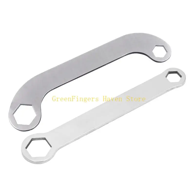 

F68D Bike Wrench Alloy Bike Install Wrench Spanner 10mm 15mm Double Ended