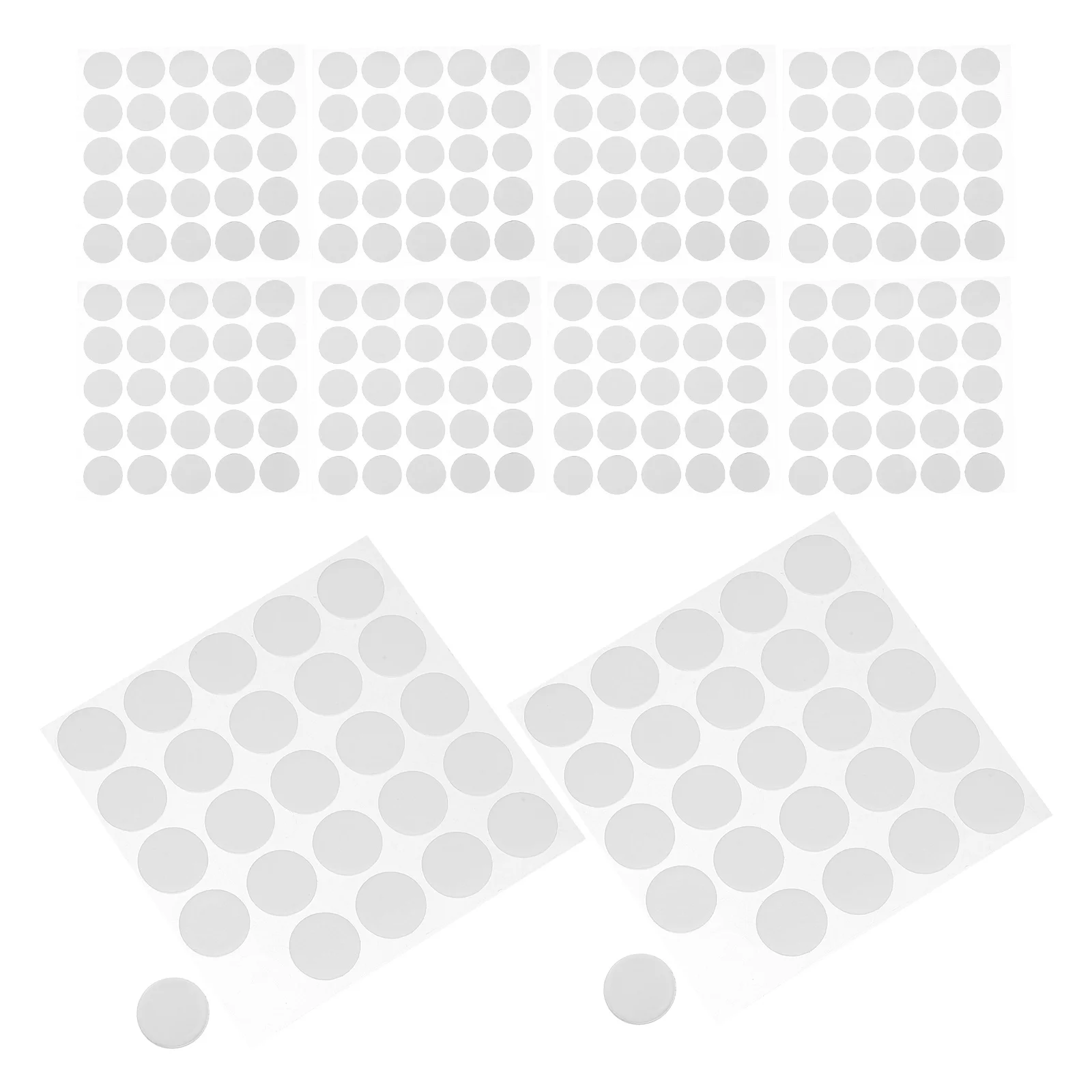 

500 Pcs Transparent Tape Double Sided Detachable Adhesive Stick Two-sided
