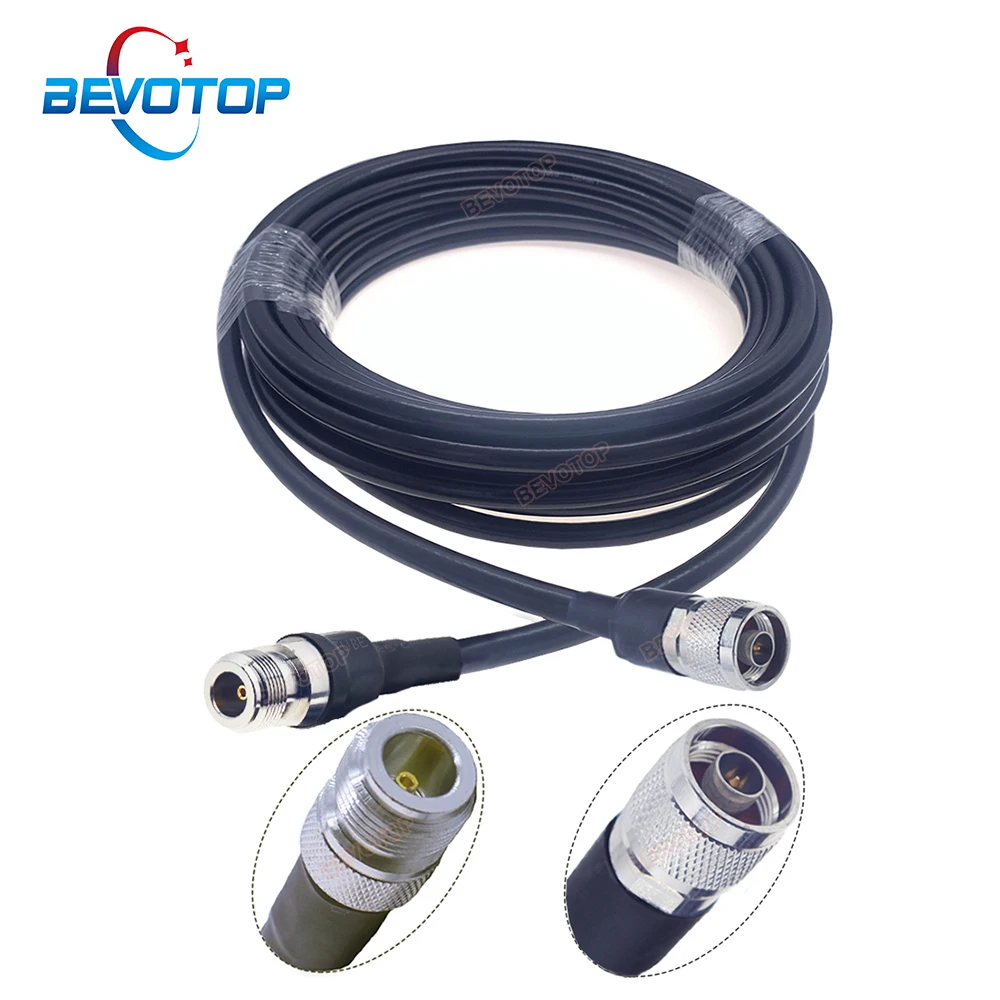 Cable de Extensión de Radio WIFI Tipo N Macho a Hembra LMR400 para Amplificador Celular 4G LTE, Potenciador de Señal de Teléfono Celular