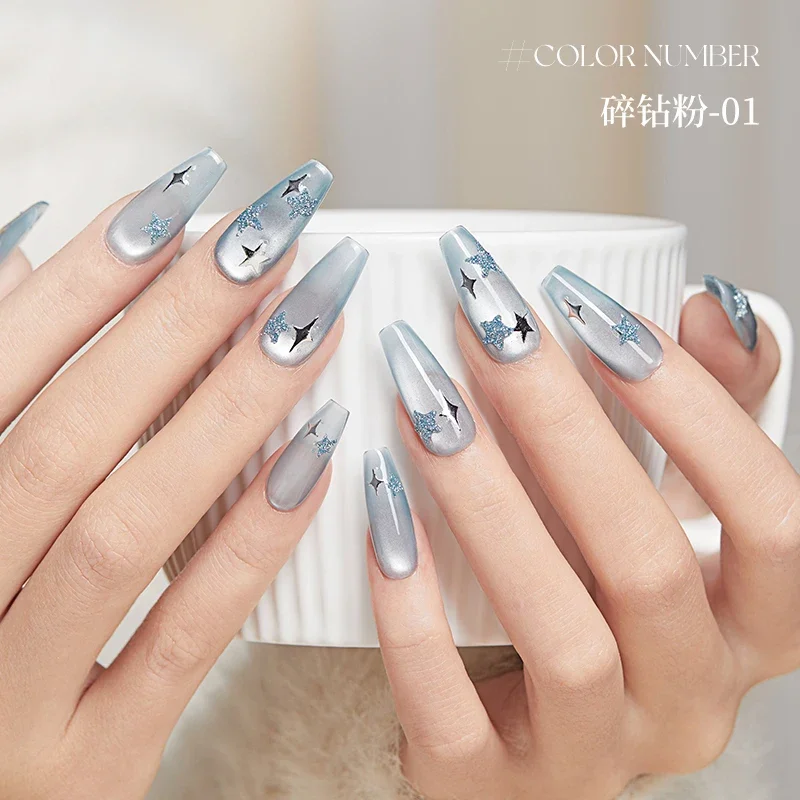 

Nail powder glitter cat glitter crushed diamond powder nails pigment powder nail art supplies DIY